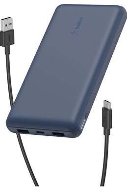 Belkin BoostCharge 20,000mAh Power Bank 15W with 3 Ports - Blue